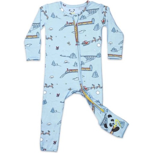 Baby Winter Train Convertible Footie