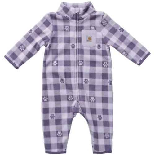 Carhartt Kid's CM5430 Zip-Front Micro Fleece Printed Coverall - Unisex