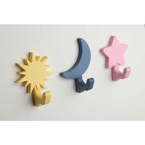 Sky Wall Hook | sun, moon, star, planet, cloud