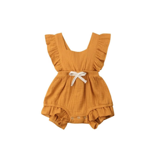 SIERRA Ruffle Romper - Hazel & Bo
