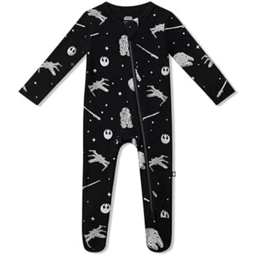 KYTE BABY Unisex Zipper Closure Footies, Rayon Made From Bamboo, 0-24 Months
