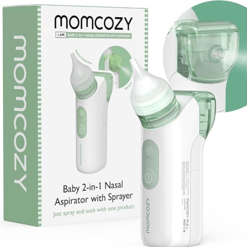 Momcozy Baby 2-in-1 Nasal Aspirator with Sprayer