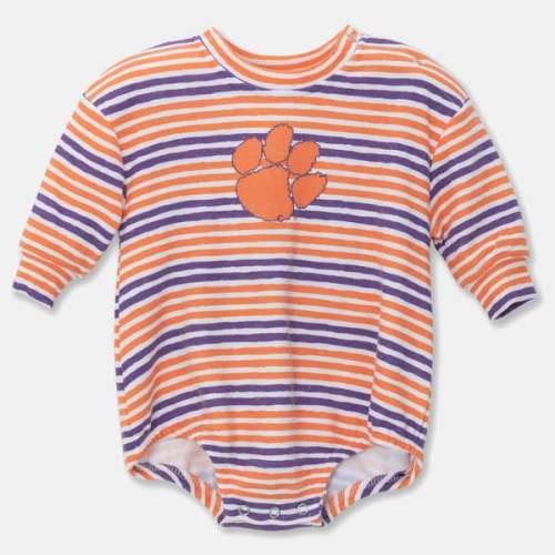 Clemson Tigers ZooZatz Newborn & Infant Cozy Fleece Bodysuit - Orange