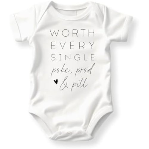 Worth Every Single Poke Prod Pill IVF Baby Bodysuit, Toddler & Kids T-Shirt - Fertility Support
