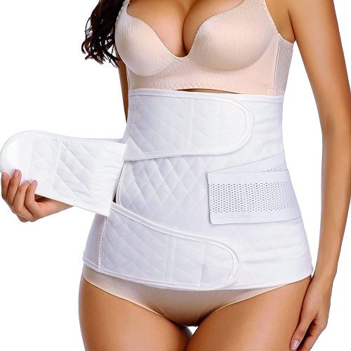 Paz Wean Post Belly Band Postpartum Recovery Belt Girdle Belly Binder, Cotton