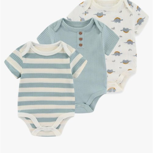 Baby Bodysuit Boy Girl Clothes Soft Newborn Infant Outfit Short Sleeve Romper