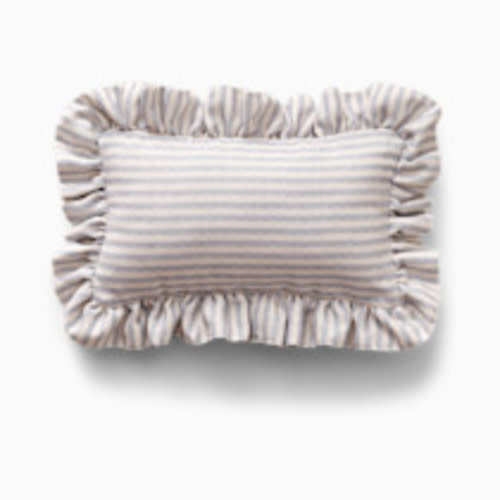 House of Noa Ruffle Pillow - Finley Ivory & Sky, Mini