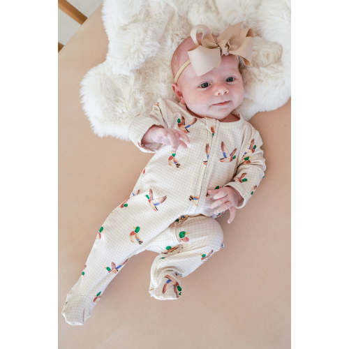Zipper Footie in Little Mallard | Caden Lane