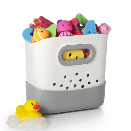 OXO Tot Stand Up Bath Toy Storage – Gray