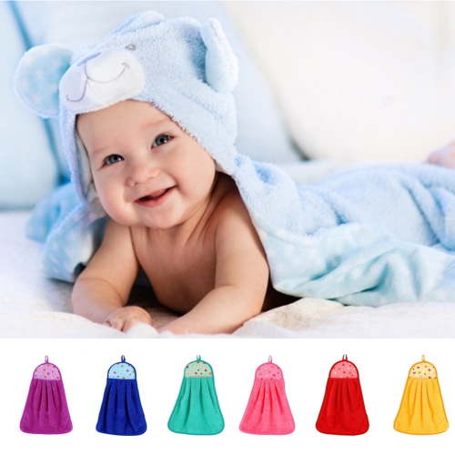 Yirtree Hypoallergenic Plush Baby Bath Towel, Green