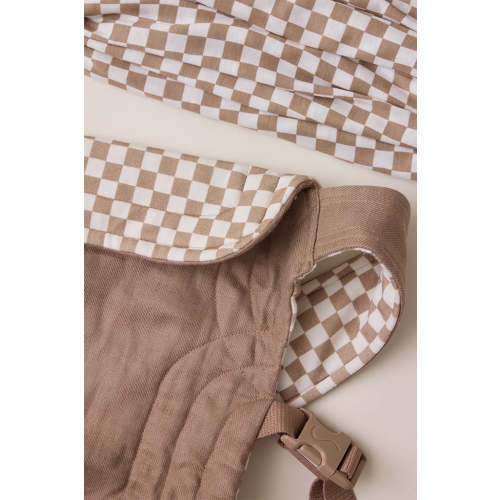 Almondine Chequer Wrap + Soft Buckle Carrier Bundle