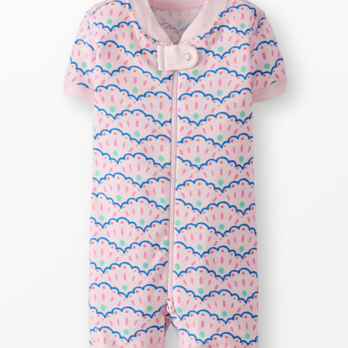 HannaJams™ Sleeper Size 0-3mos Scalloped Stripes