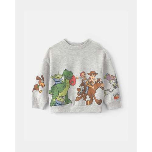 Toddler Boy Pixar© Toy Story French Terry Long-Sleeve Pullover Sweatshirt - Grey | Carter's