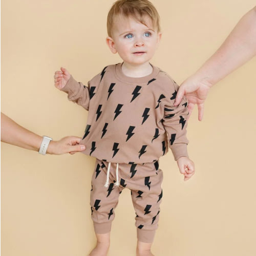 Jogger Set | Mocha Bolts