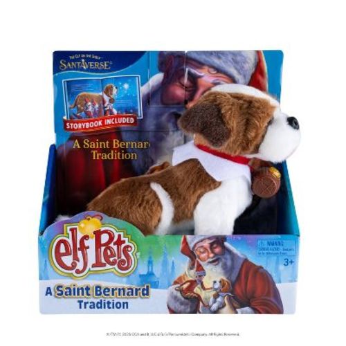 Elf on the Shelf Elf Pets A St. Bernard Tradition Plush Toy with Storybook