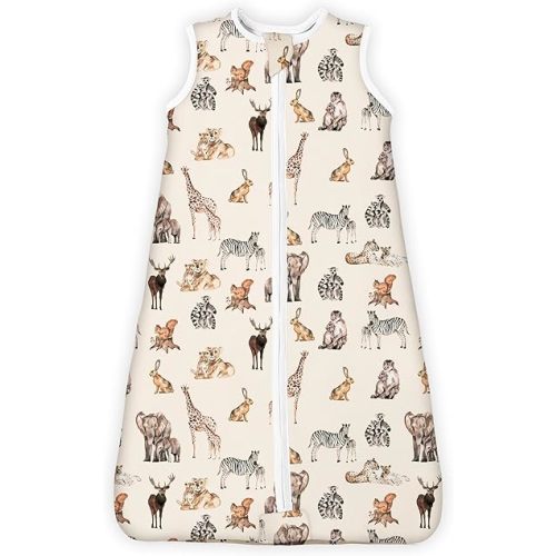 Sleep Sack 0-6 Months 1.0 TOG, Swaddle Transition Sleeping Bag, Premium Baby Wearable Blanket with 2-way Safe Zipper All Season Sleep Sacks