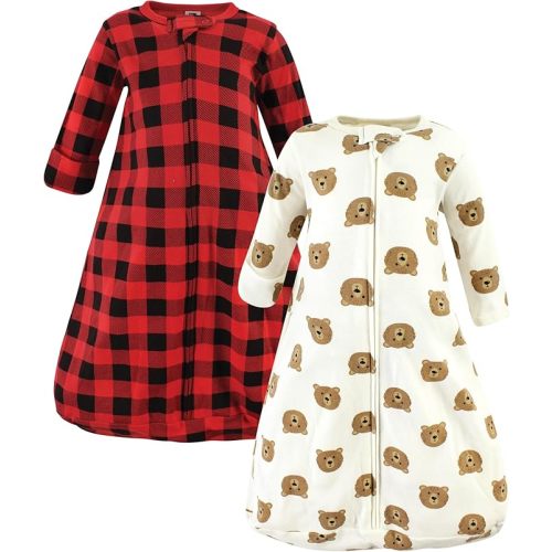 Hudson Baby Unisex Baby Cotton Long-Sleeve Wearable Sleeping Bag, Sack, Blanket