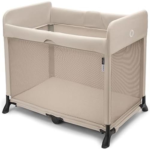 Bugaboo Stardust Playard - Portable Indoor and Outdoor - Foldable On The Go Play Yard - 1 Second Unfold (Taupe)