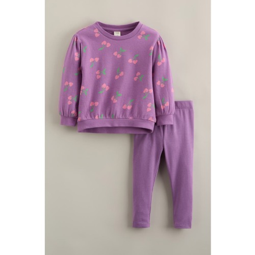 Kids' Relaxed Fit Crewneck Sweatshirt & Leggings Set