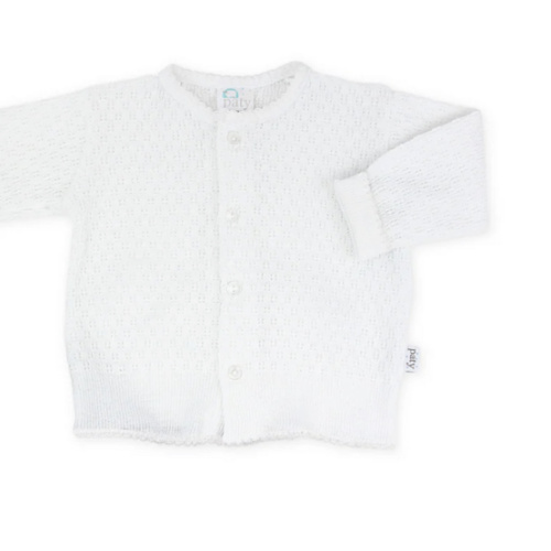 Paty Knit Cardigan Sweater in White - PatyInc