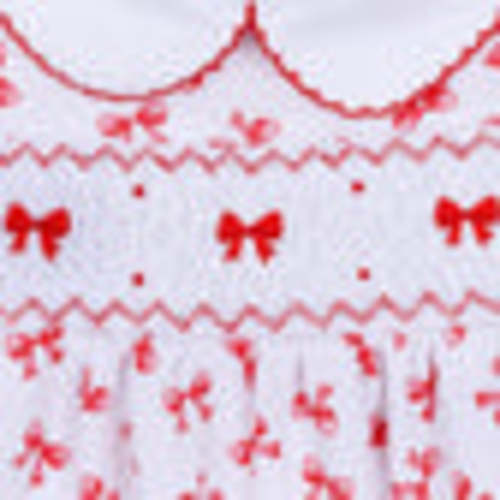 Scarlett Bows Smocked Footie – Magnolia Baby