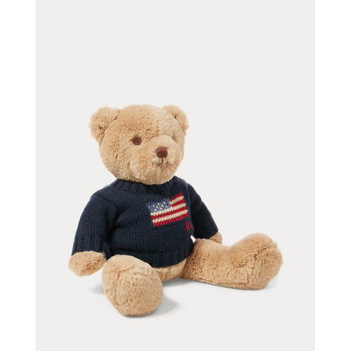 Small Flag-Sweater Polo Bear