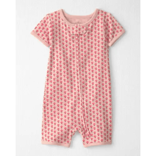 Baby Girl Organic Cotton 1-Piece Pajama in Pink Floral - Little Planet | Carter's