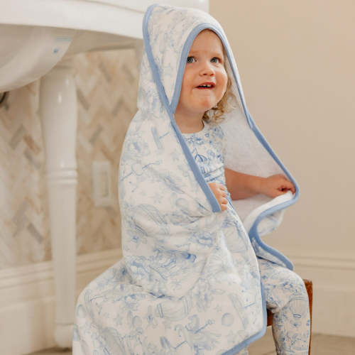 Premium Baby Knit Hooded Towel - Vintage Carnival