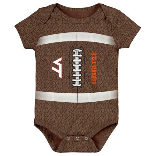 Virginia Tech Hokies Outerstuff Newborn Football Bodysuit - Brown
