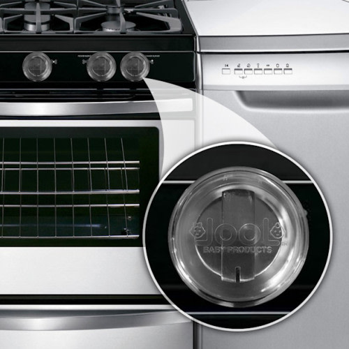 Jool Baby Clear Stove Knob Covers (5 Pack) - Clear