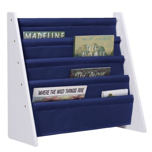 WildKin Sling Kids' Bookshelf White/Blue