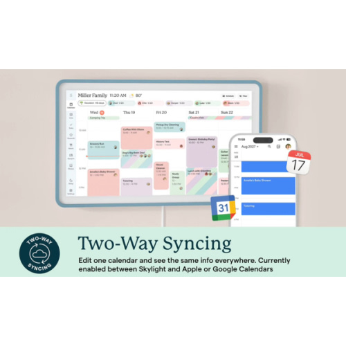 Skylight Calendar | 15 Inch Smart Family Calendar | Product Details