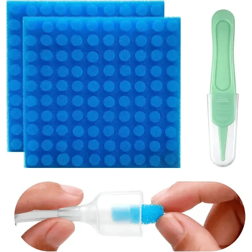 200-Pack of Premium Nasal Aspirator Hygiene Filters, Replacement for Baby Nasal Aspirator Filters, BPA, Phthalate & Latex-Free with Nose Cleaning Tweezer