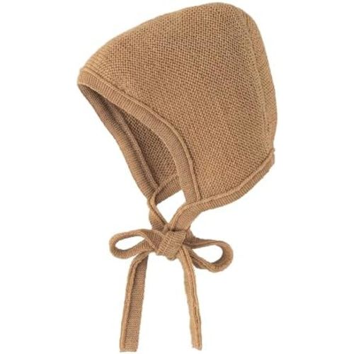 Newborn Baby Merino Wool Bonnet, Organic Infant Pilot Cap