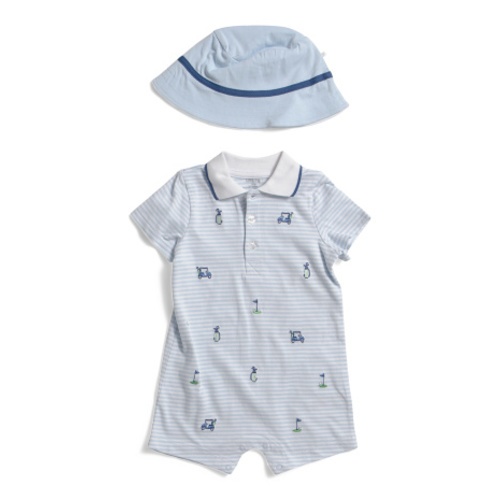 Newborn Boys 2pc Golf Romper With Hat | Kids & Baby | T.J.Maxx