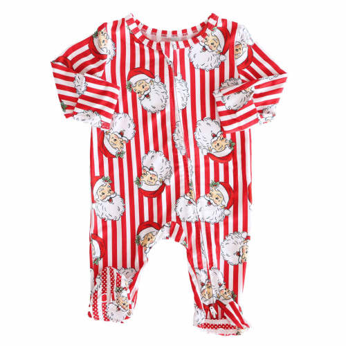 Christmas Bamboo Zipper Footies