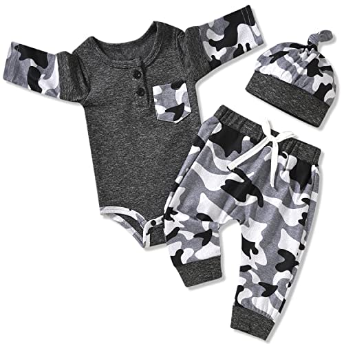 Aalizzwell Newborn Infant Baby Boys Fall Winter Outfit