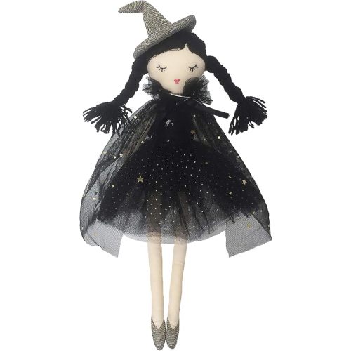MON AMI Cassandra Witch Doll – 15” | Soft & Elegant Plush Doll for All Ages | Spooky, Cute Holiday & Halloween Decoration