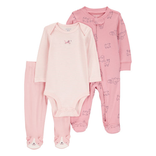 Baby Girl 3-Piece Puppy Multi-Piece Set | Carter's