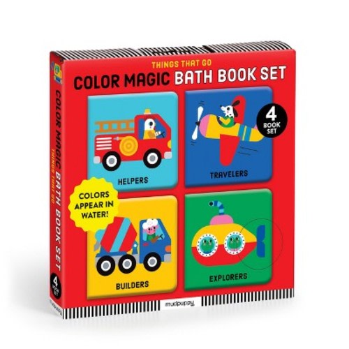 Things That Go Color Magic Bath Book Set - by  Mudpuppy
