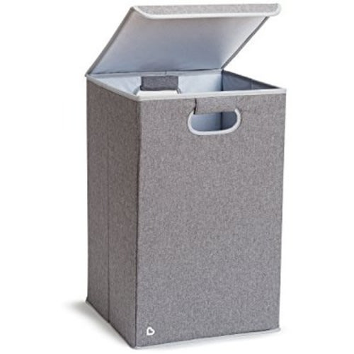 Munchkin Laundry Hamper with Lid, Grey