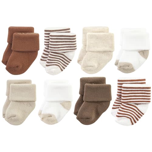 Hudson Baby Baby Girls' Cotton Rich Newborn and Terry Socks