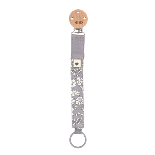 BIBS x LIBERTY Pacifier Clip - Capel Fossil Grey – Bibsworld store US