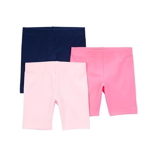 Simple Joys by Carter's Babies, Toddlers, and Girls' Bike Shorts, Pack of 3