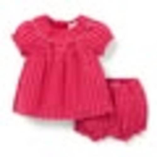 HATCH Collection The Gingham Matching Baby Set in Strawberry Gingham | Size: 6-12MO