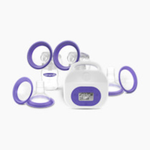 Lansinoh Smartpump 3.0 Double Electric Breast Pump, Portable and Rechargeable, Connects to Baby App, Hospital Strength Suction for Breastfeeding Moms