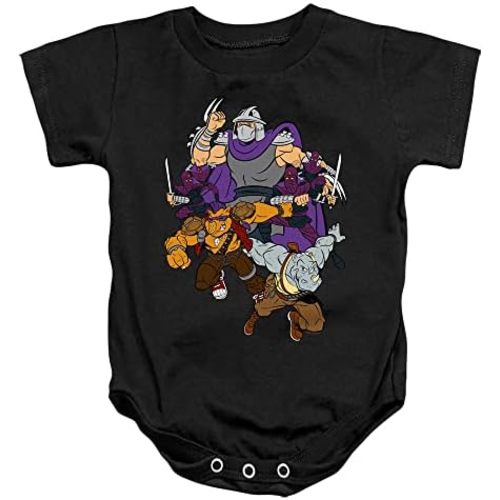 TMNT Teenage Mutant Ninja Turtles Shredder and Foot Clan Infant Baby Boys Onesie Snapsuit