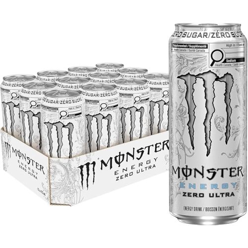 Monster Energy, Zero Ultra, 473mL Cans, Pack of 12