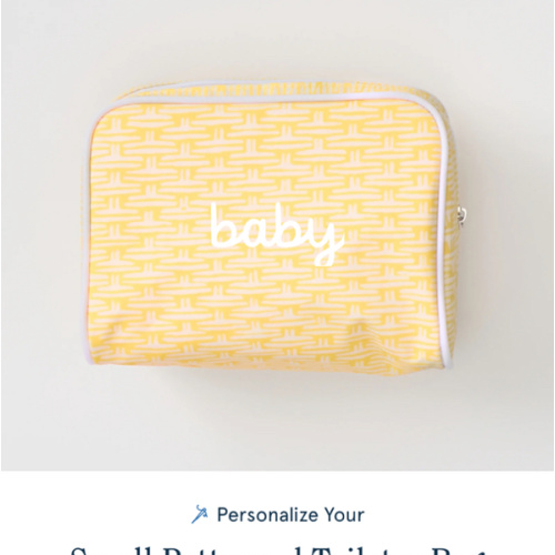 Large Patterned Toiletry Bag