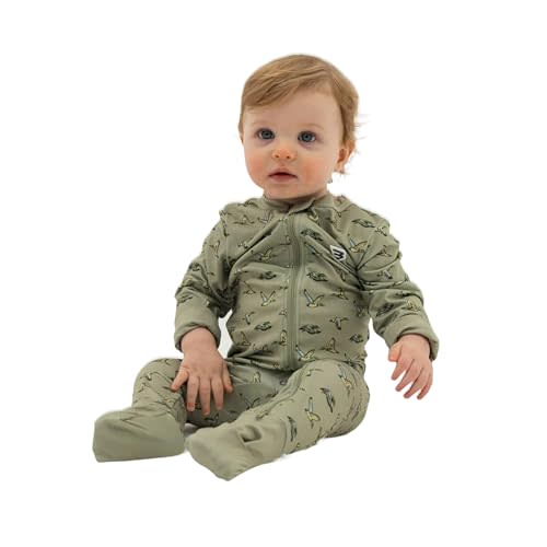 Burlebo Baby Zip Up – Soft Performance Fabric with Fold-Over Cuffs